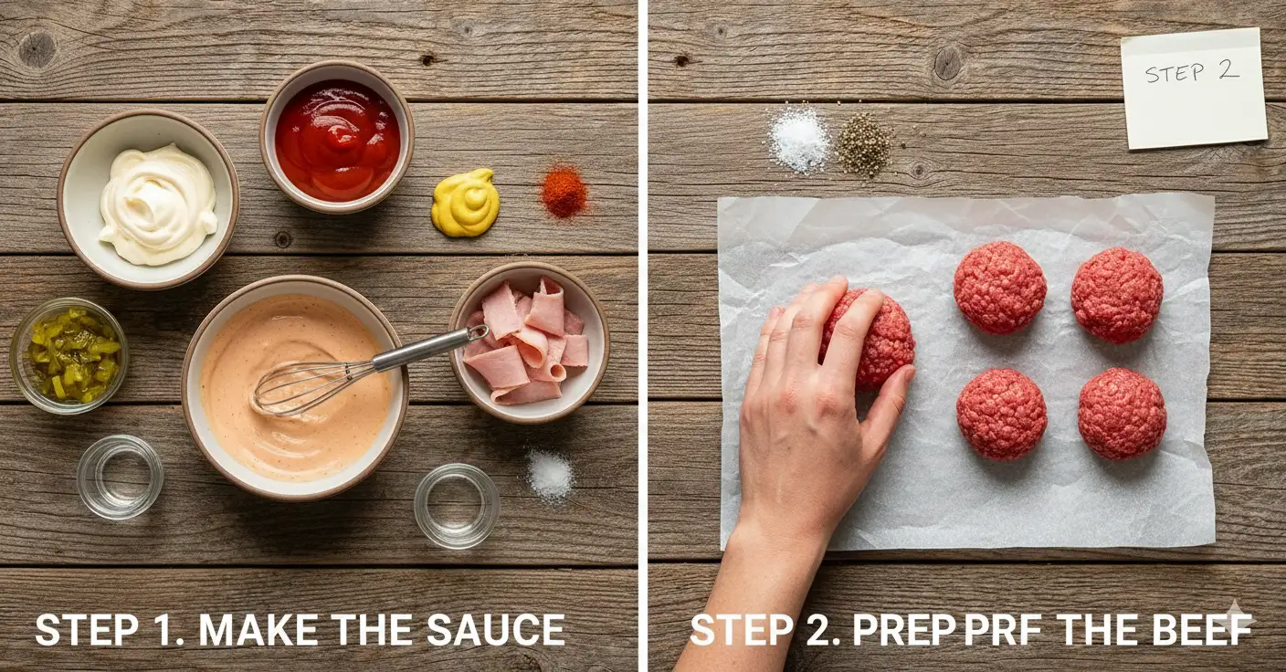 Low-Carb Keto Big Mac Smash Burgers