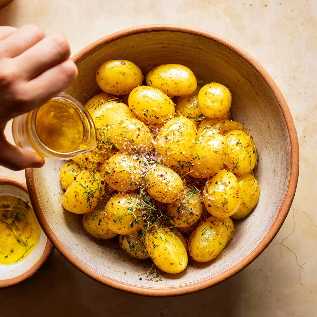 How to Make Garlic Parmesan Potatoes in Air Fryer 