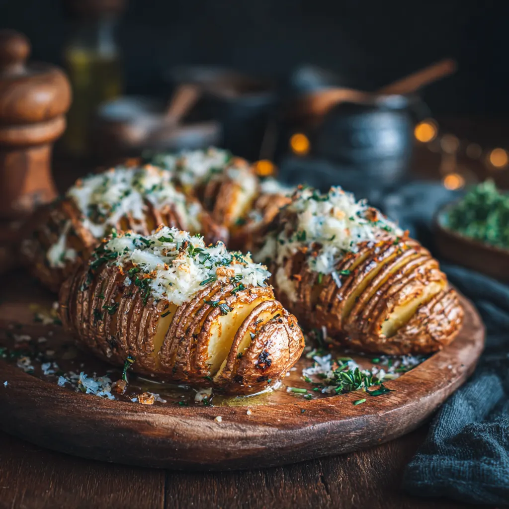 Easy Air Fryer Hasselback Potatoes 